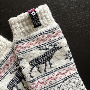 Noorse sokken met elandmotief
