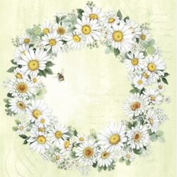 servetten IHR - Daisies wreath