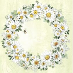 servetten IHR - Daisies wreath