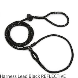Harness Lead - Black reflect