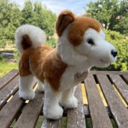 Akita Inu - pluche knuffeldier - 30 cm